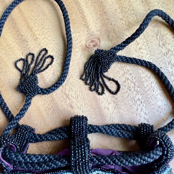 Roaring 20’s Flapper Vintage Beaded Pouch Purse Bag-Made in France 🧡 🛍️ - Picture 6 of 13